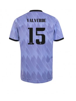 Real Madrid Federico Valverde #15 Auswärtstrikot 2022-23 Kurzarm